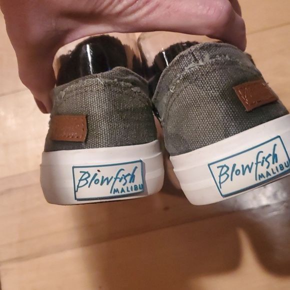 Designer Blowfish Malibu Marley Army Green Canvas Sz. 7 Sneakers Size US 7 / IT 37 - 5 Thumbnail