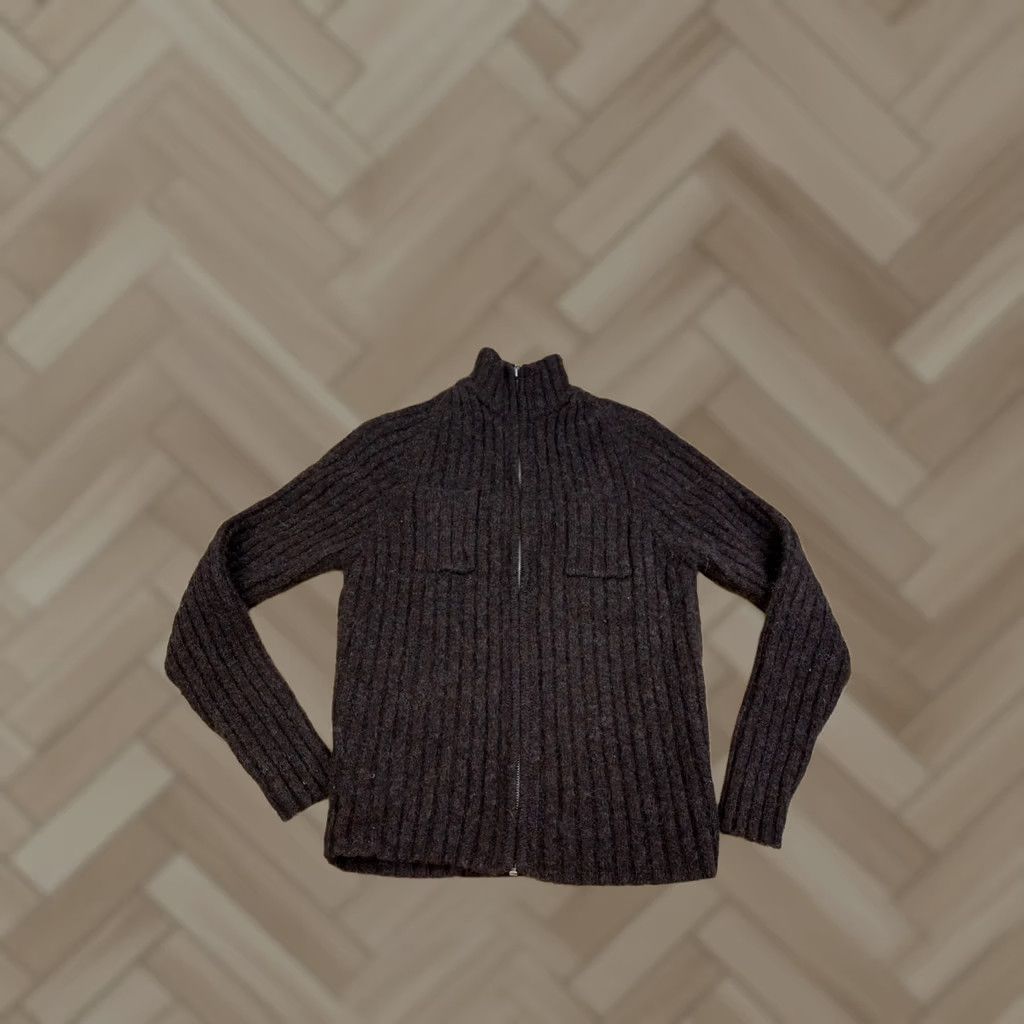 Vintage Rafaella Jacket Women S Brown Wool Full Zip Casual Pockets 13130 Service Measures like small Mens clarification missing Size S / US 4 / IT 40 - 1 Thumbnail