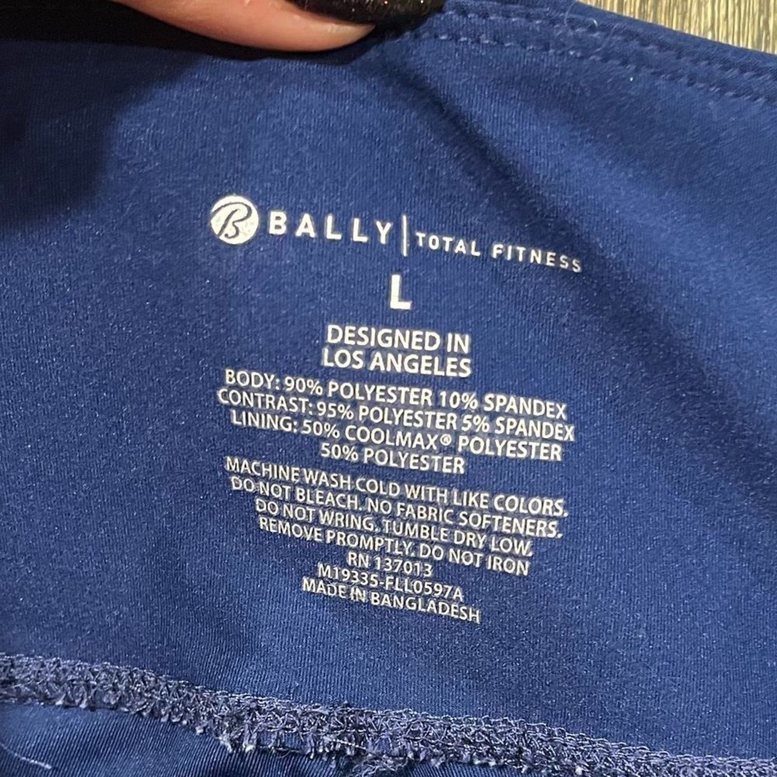Bally Bally Total Fitness Leggings Cropped High Rise Fitted Size L Size 31" - 4 Thumbnail
