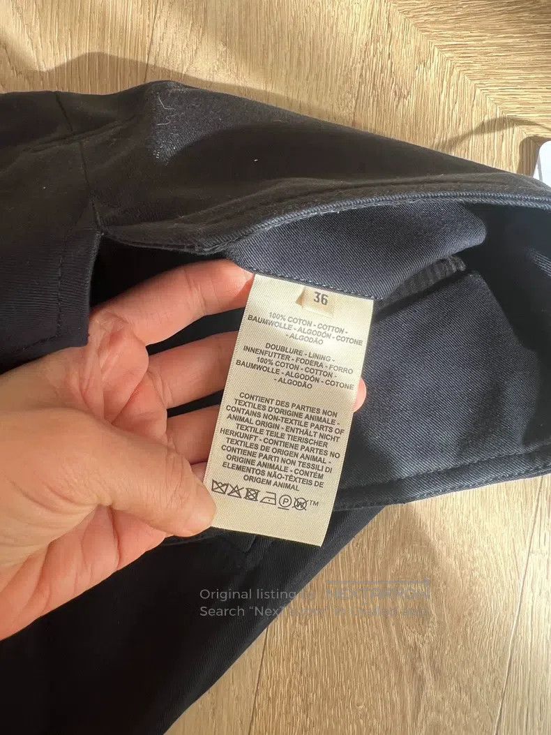 Hermes Hermes Women's pants - black, 100% pure cotton Size 24" / US 00 / IT 34 - 6 Thumbnail