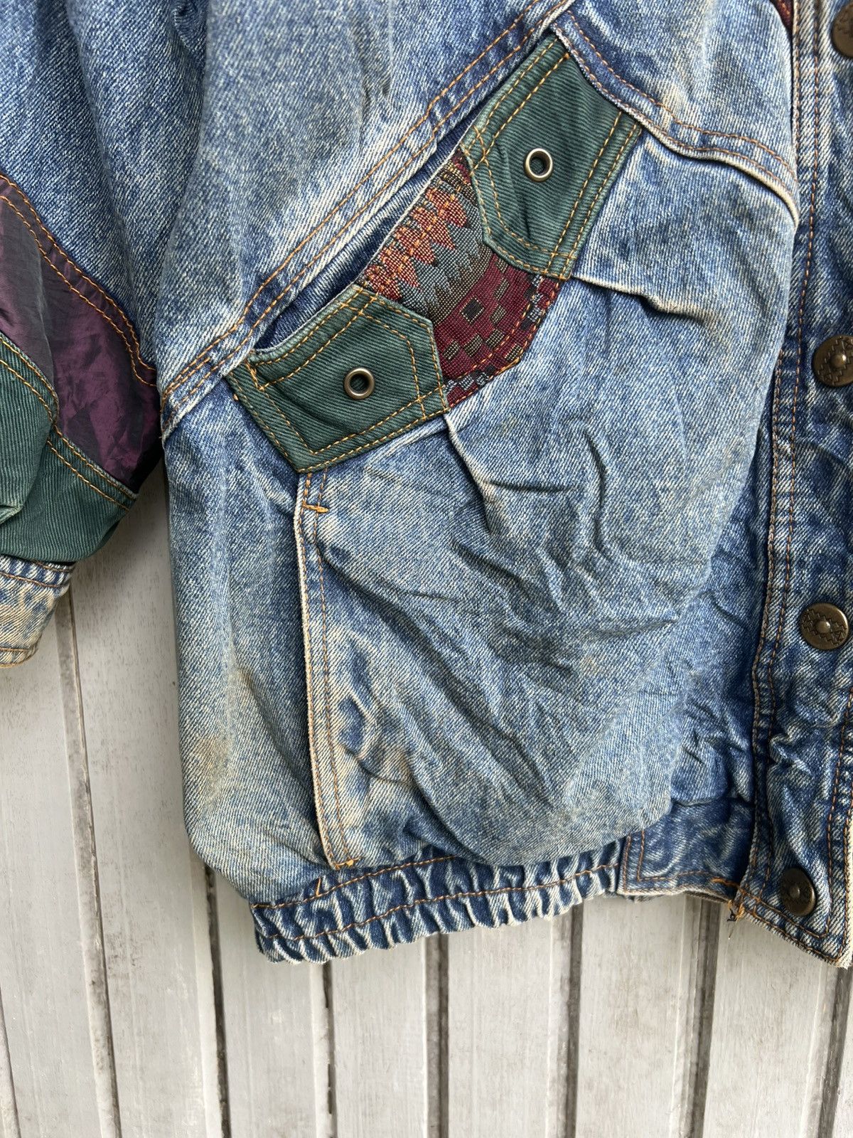Current/Elliot × Japanese Brand Current seen pachwork denim jacket Size US M / EU 48-50 / 2 - 5 Thumbnail
