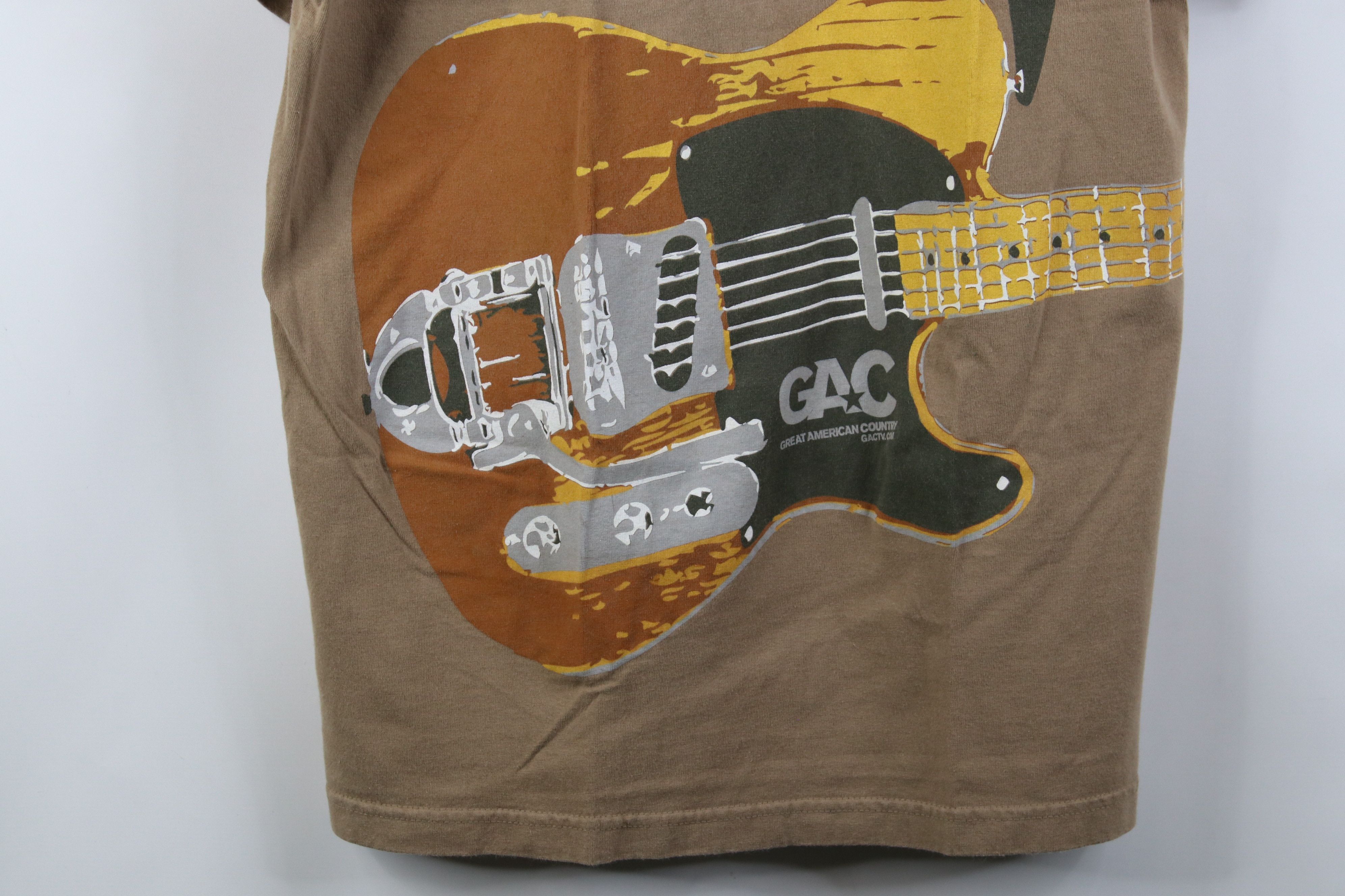 Vintage Vintage Jumbo Print Great American Country Guitar T-Shirt Size US L / EU 52-54 / 3 - 3 Thumbnail
