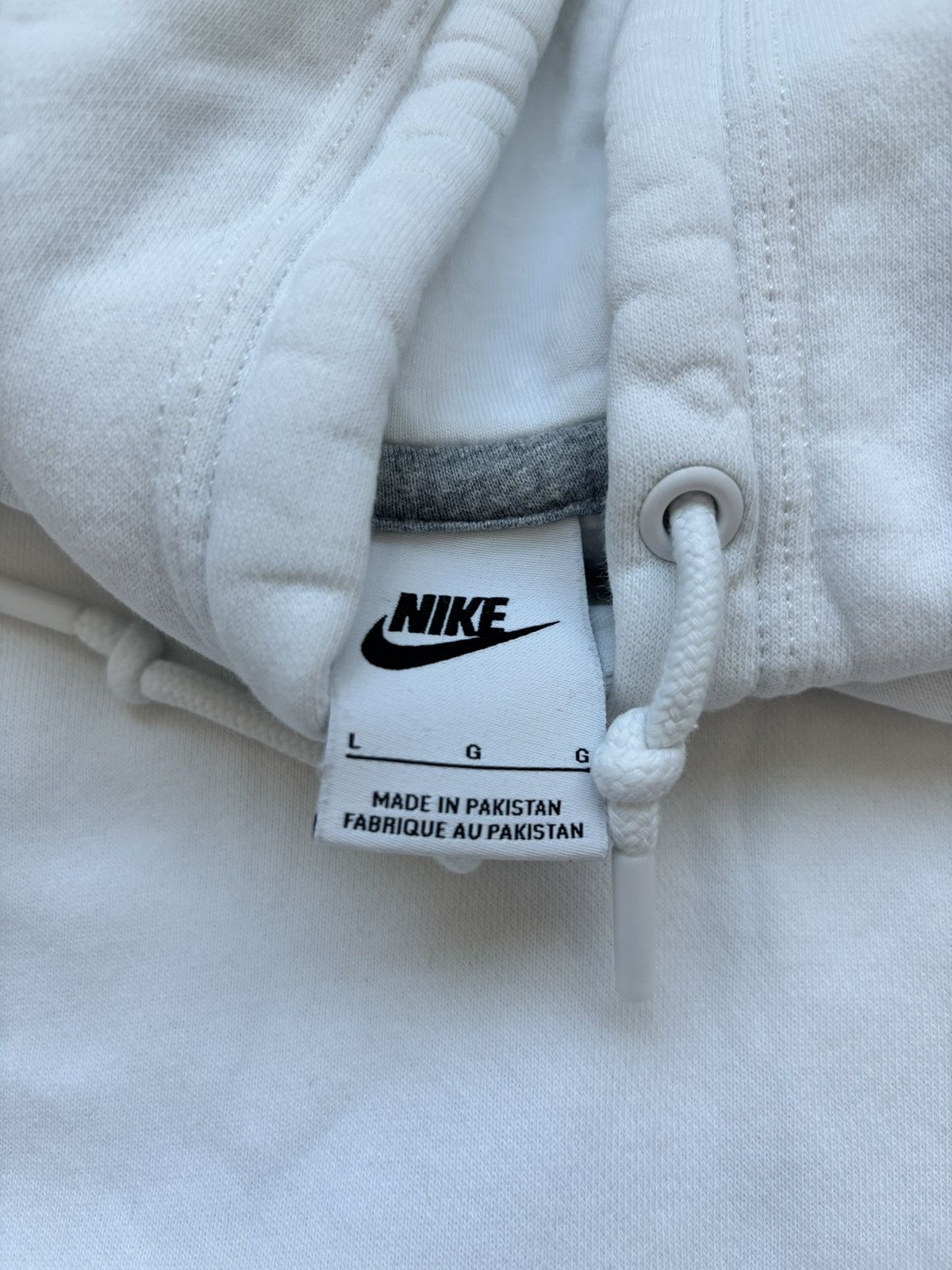 Nike Nike white hoodie Size L / US 10 / IT 46 - 5 Thumbnail