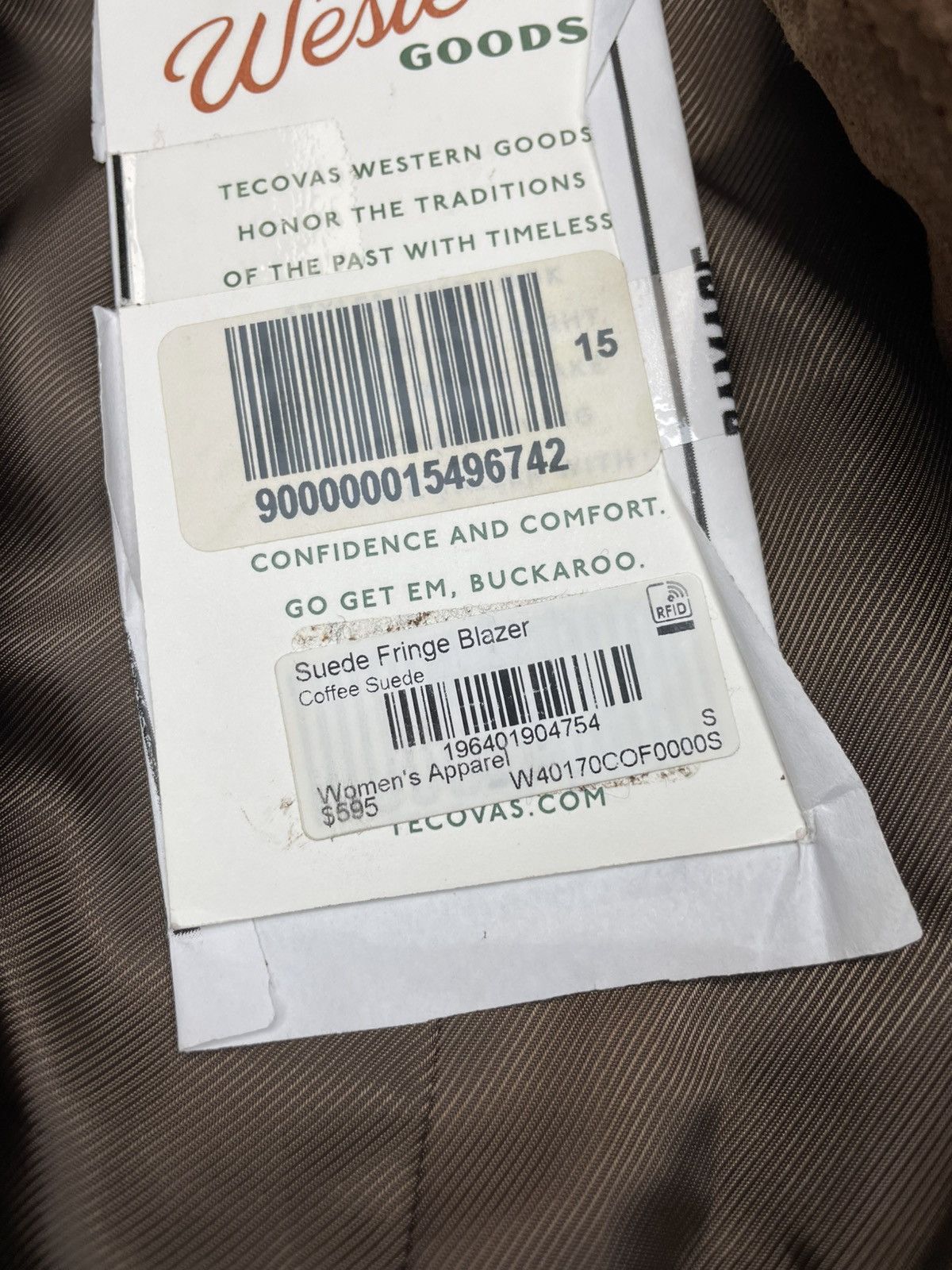 Tecovas Tecovas Women Brown Genuine Suede Leather Western Jacket S Size S / US 4 / IT 40 - 9 Thumbnail