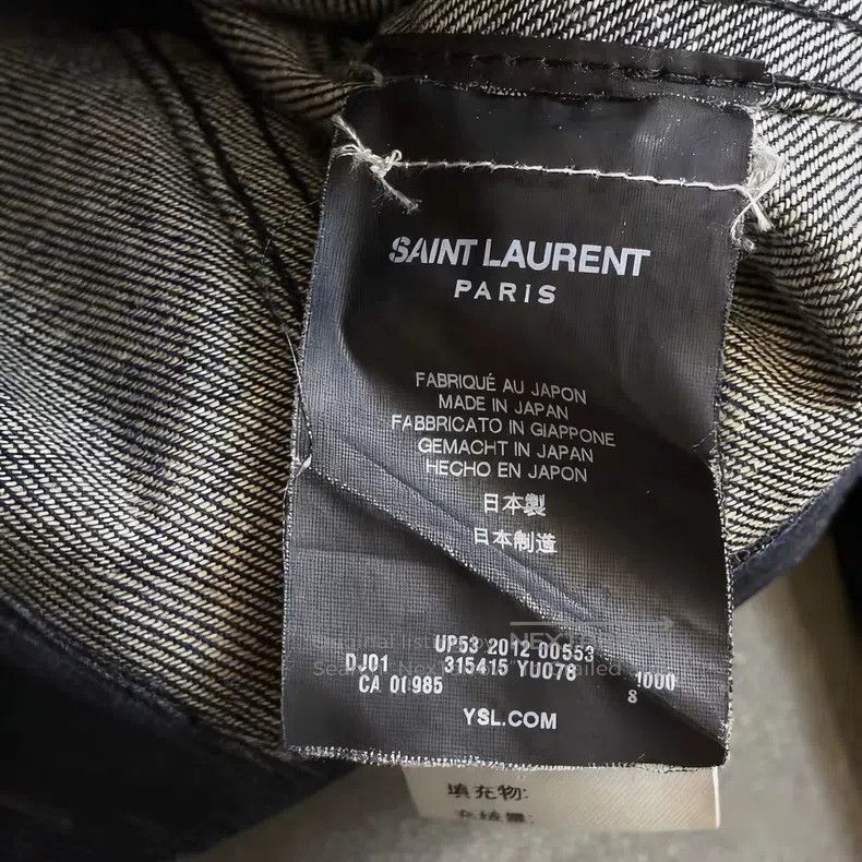 Saint Laurent Paris Saint Laurent Paris Original Brushed Black Washed Basic De Size US S / EU 44-46 / 1 - 4 Thumbnail