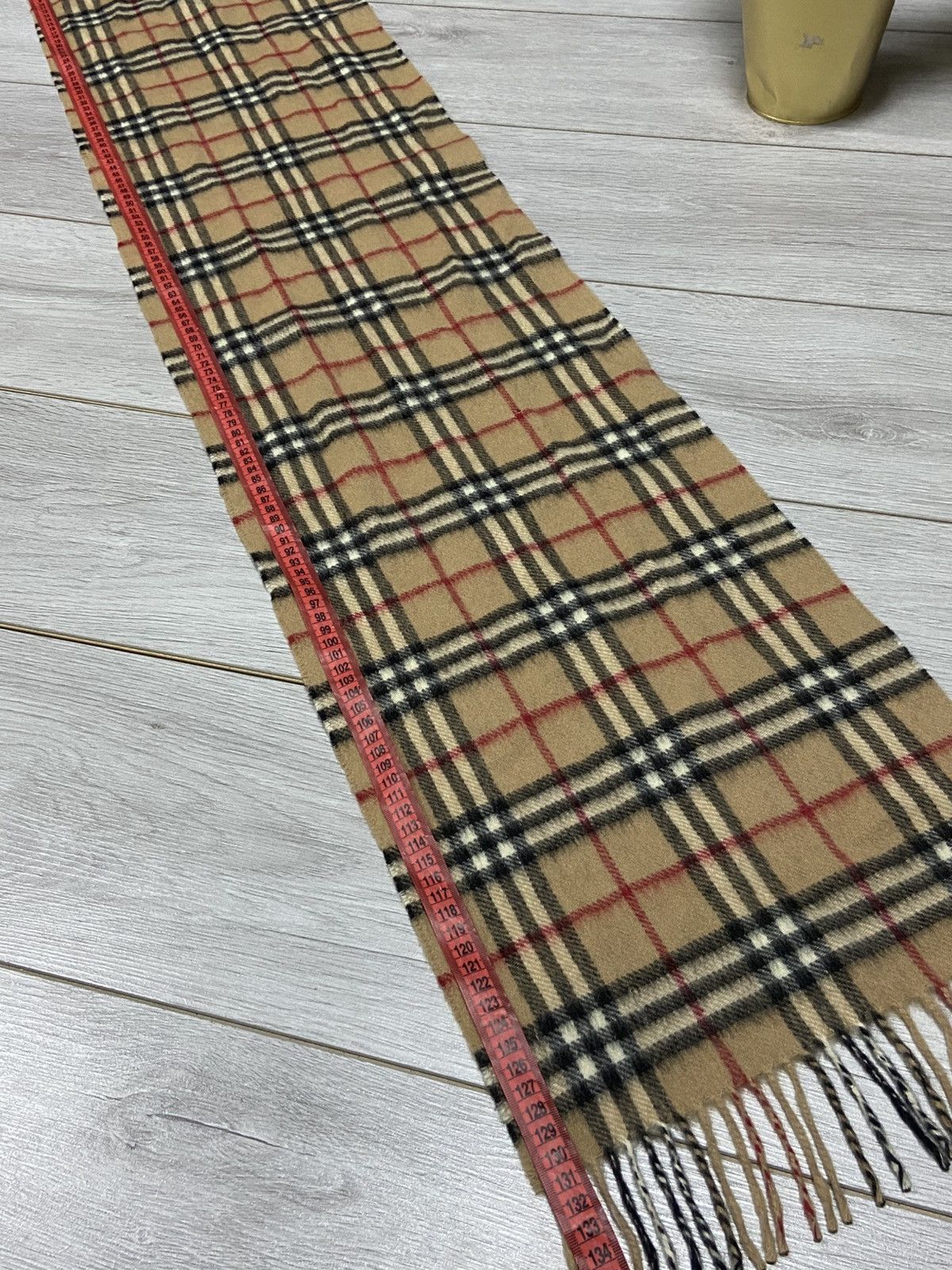 Burberry × Vintage Burberry Nova check vintage wool scarf Size ONE SIZE - 6 Thumbnail