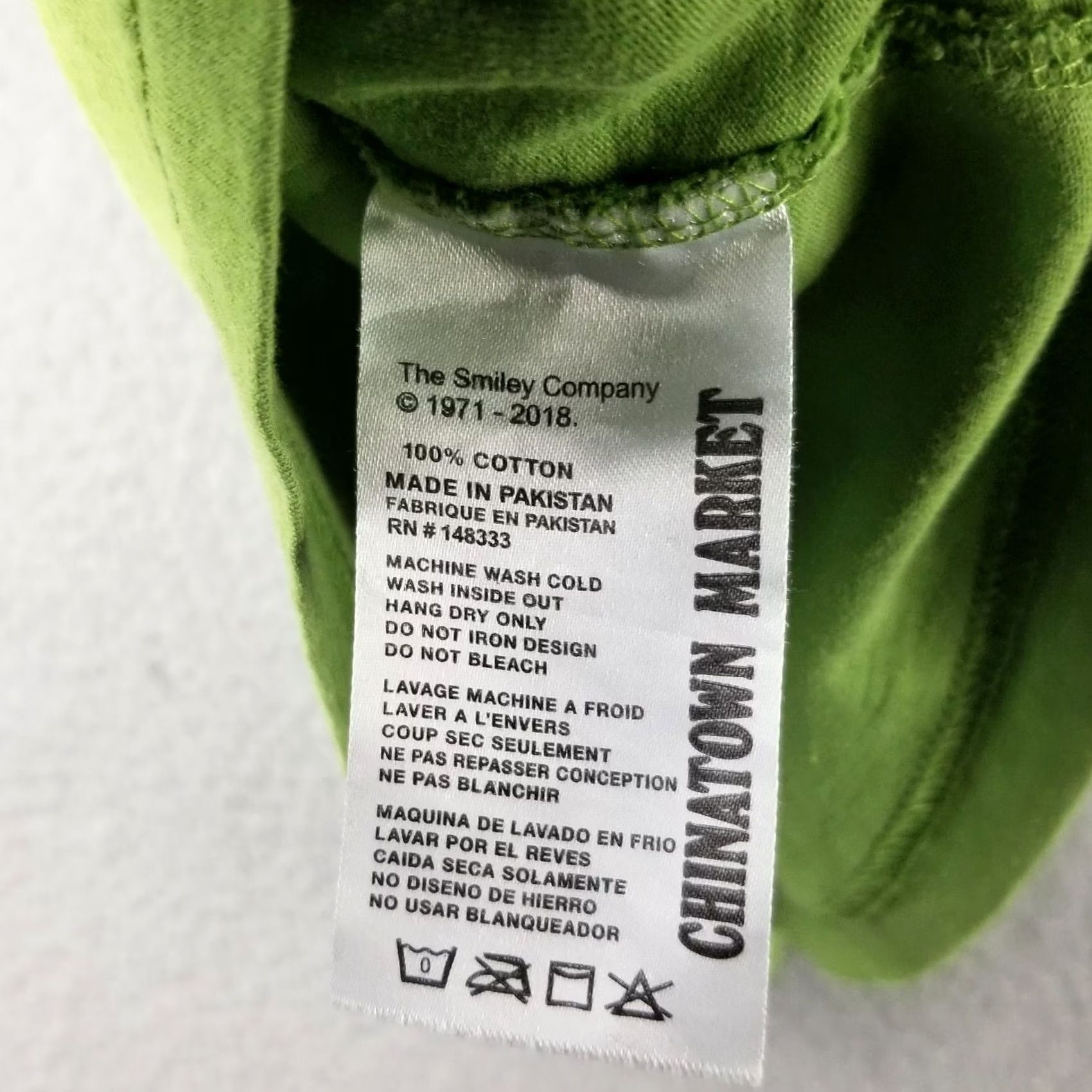Vintage Chinatown Market Shirt Green Medium 20X29 Streetwear Puff Print Mens T-Shirt Cotton Short Sleeve Round Neck Designer Theme Size US M / EU 48-50 / 2 - 6 Thumbnail