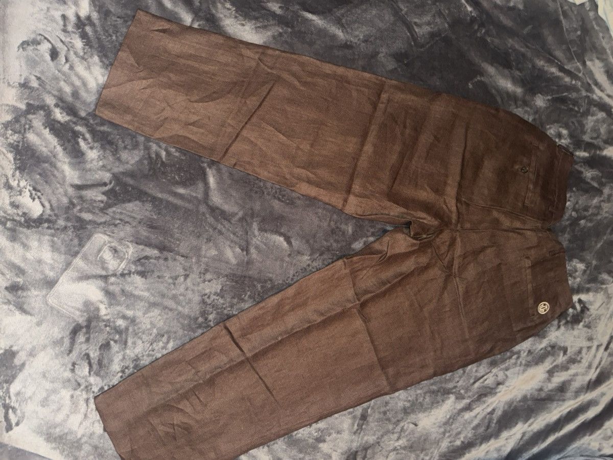 GOLFWANG GRAND LOGO LINEN TROUSER 32インチ Golf Wang Grand logo linen trouser-brown | Grailed