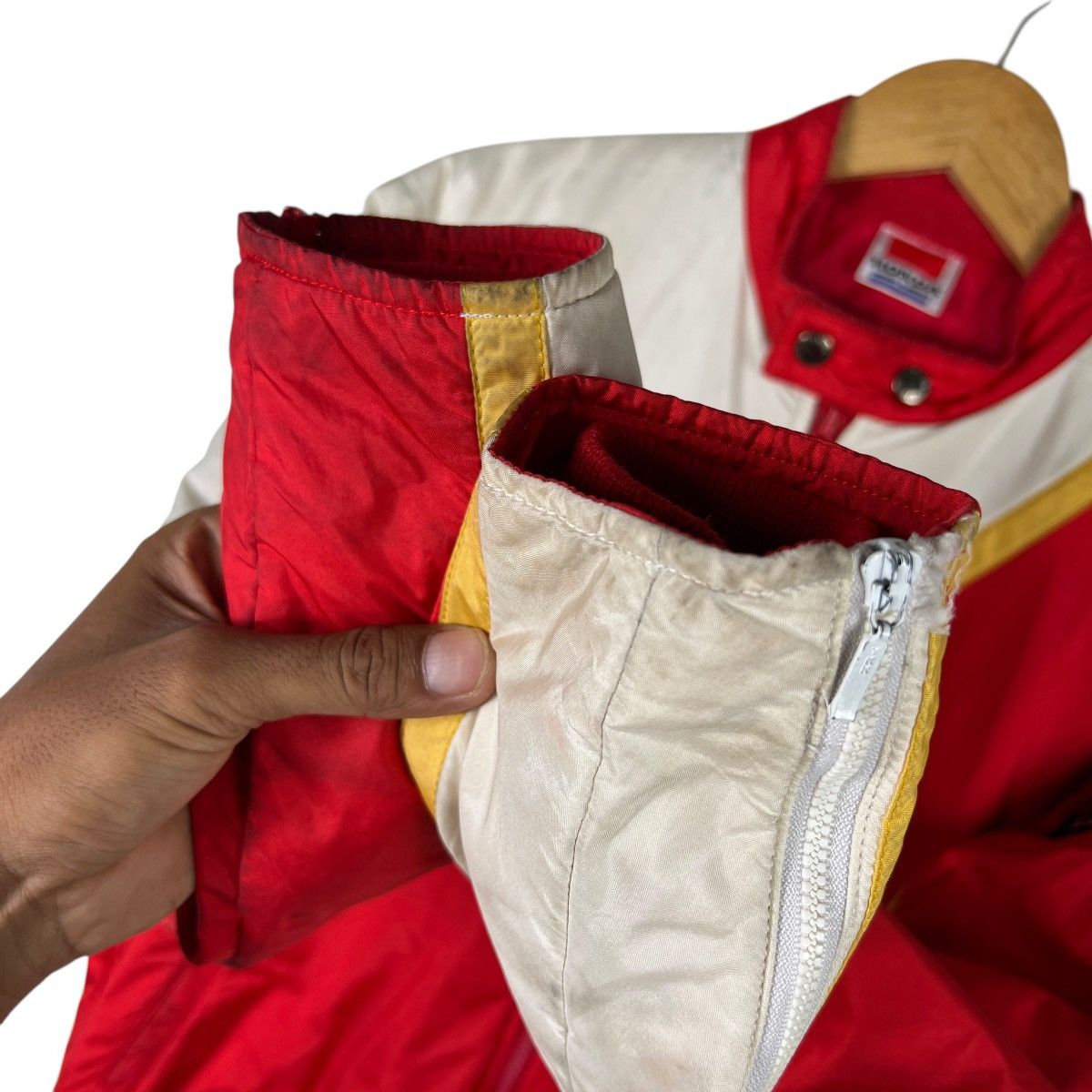 Honda 💥 VINTAGE HONDA BLOCK COLOUR RIDER JACKET Size US M / EU 48-50 / 2 - 10 Thumbnail
