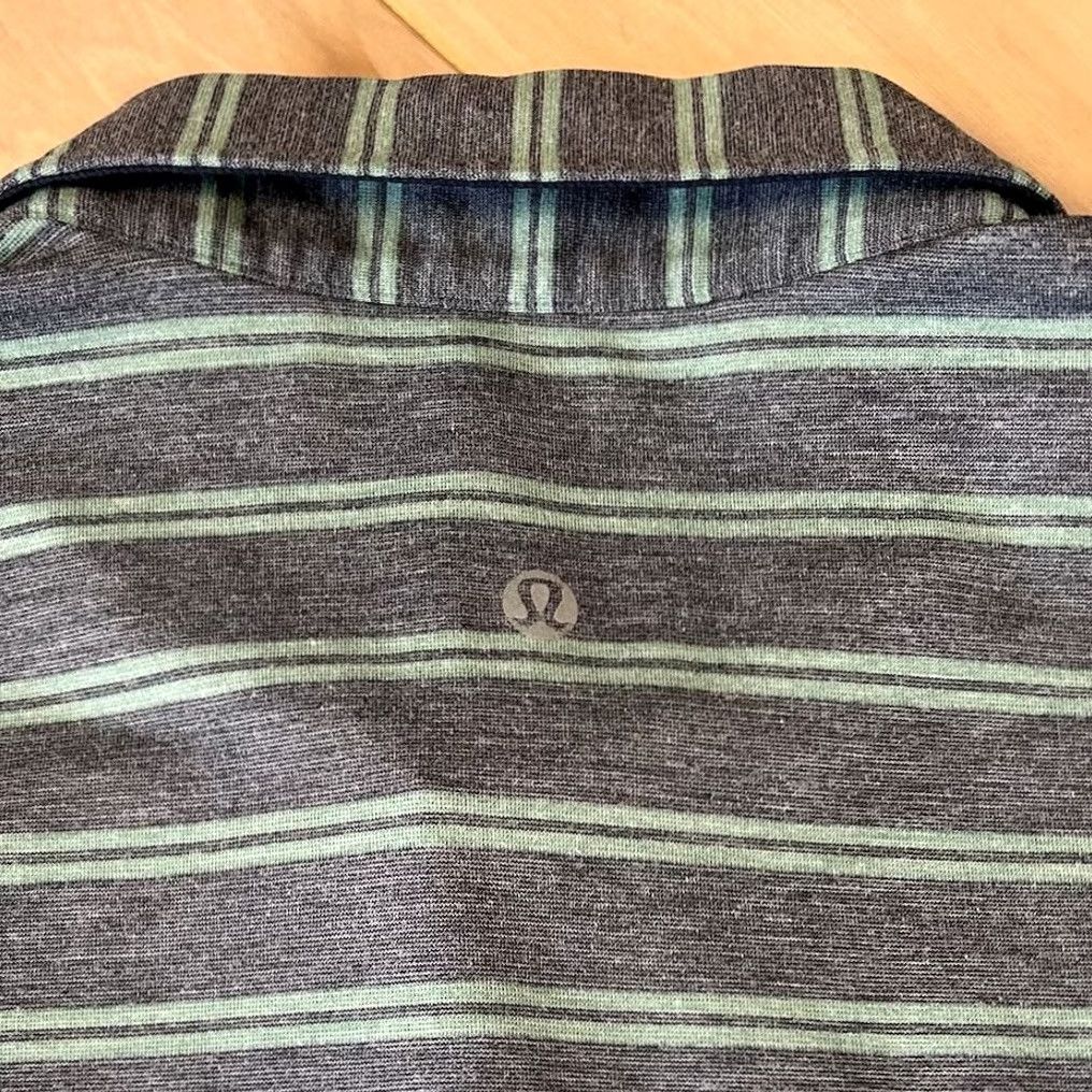 Lululemon Lululemon Propel Polo Striped Shirt Short Sleeve Men’s Medium Size US M / EU 48-50 / 2 - 5 Thumbnail