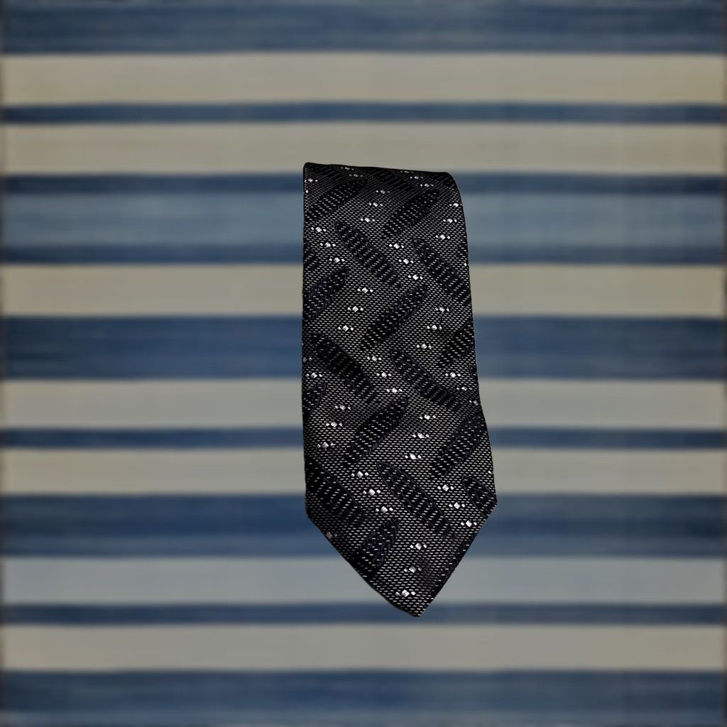 Armani Armani Collezioni Tie Men Blue 100% Silk 59" Classic Length Size ONE SIZE - 1 Thumbnail