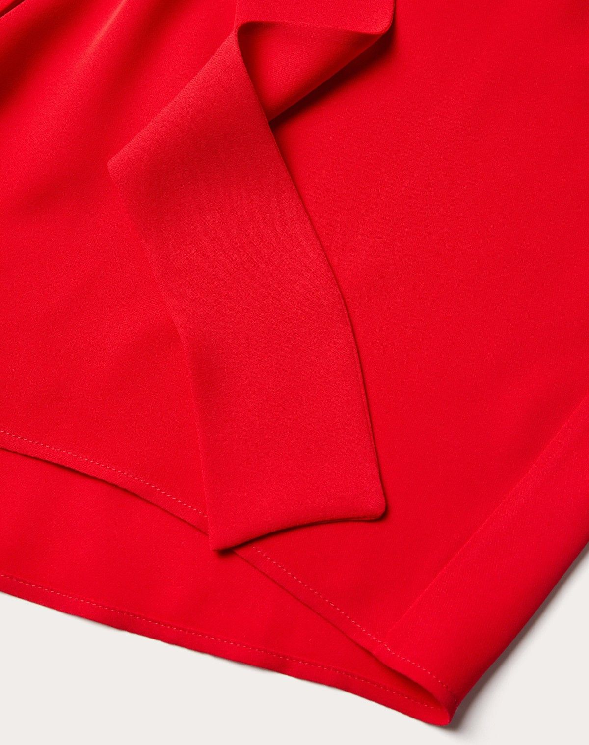 Valentino o1s1wg110525 Georgette Blouse in Red Size M / US 6-8 / IT 42-44 - 7 Thumbnail