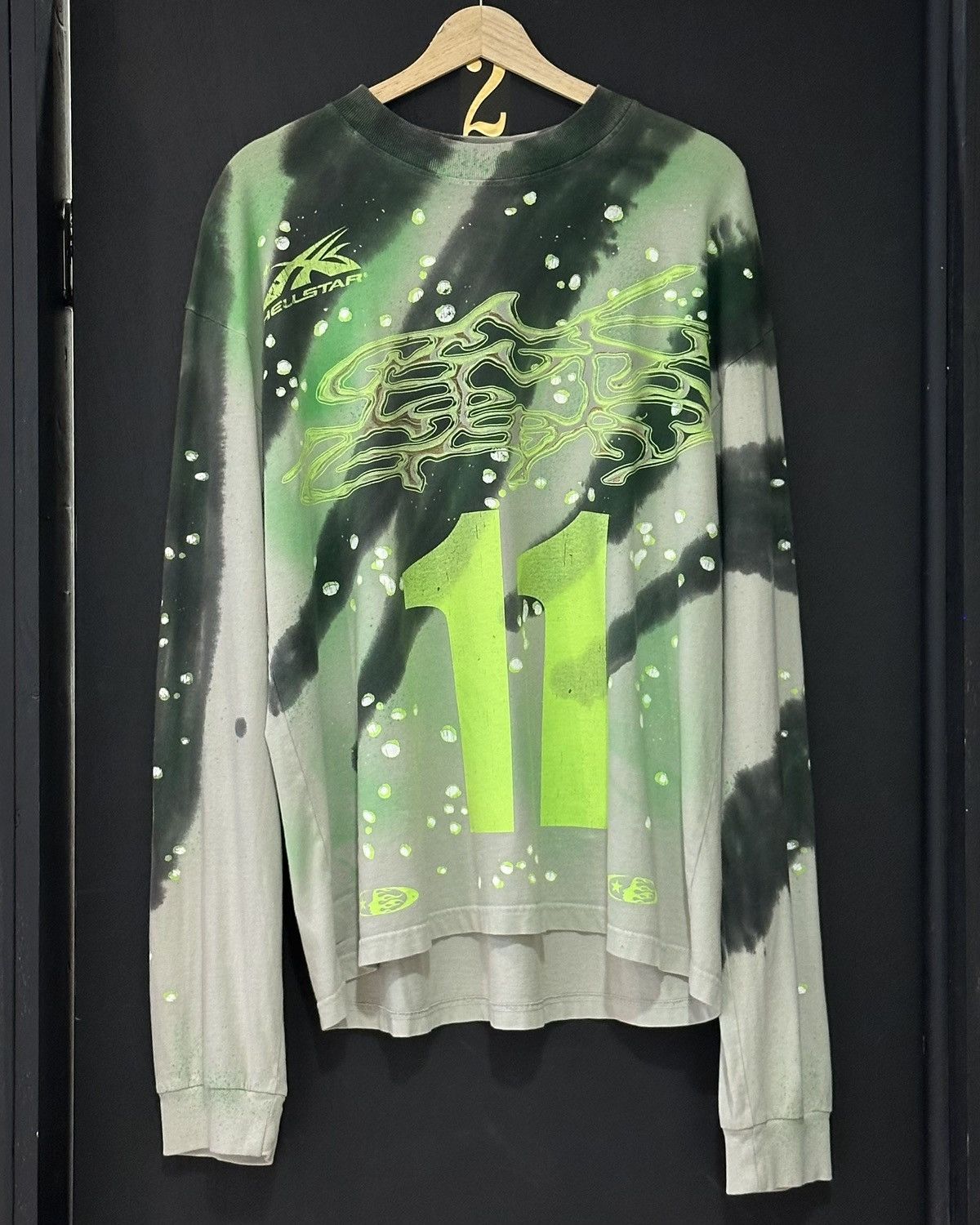 HELLSTAR Hellstar Tye-Dye Moto Long-Sleeve Green Size US L / EU 52-54 / 3 - 1 Thumbnail