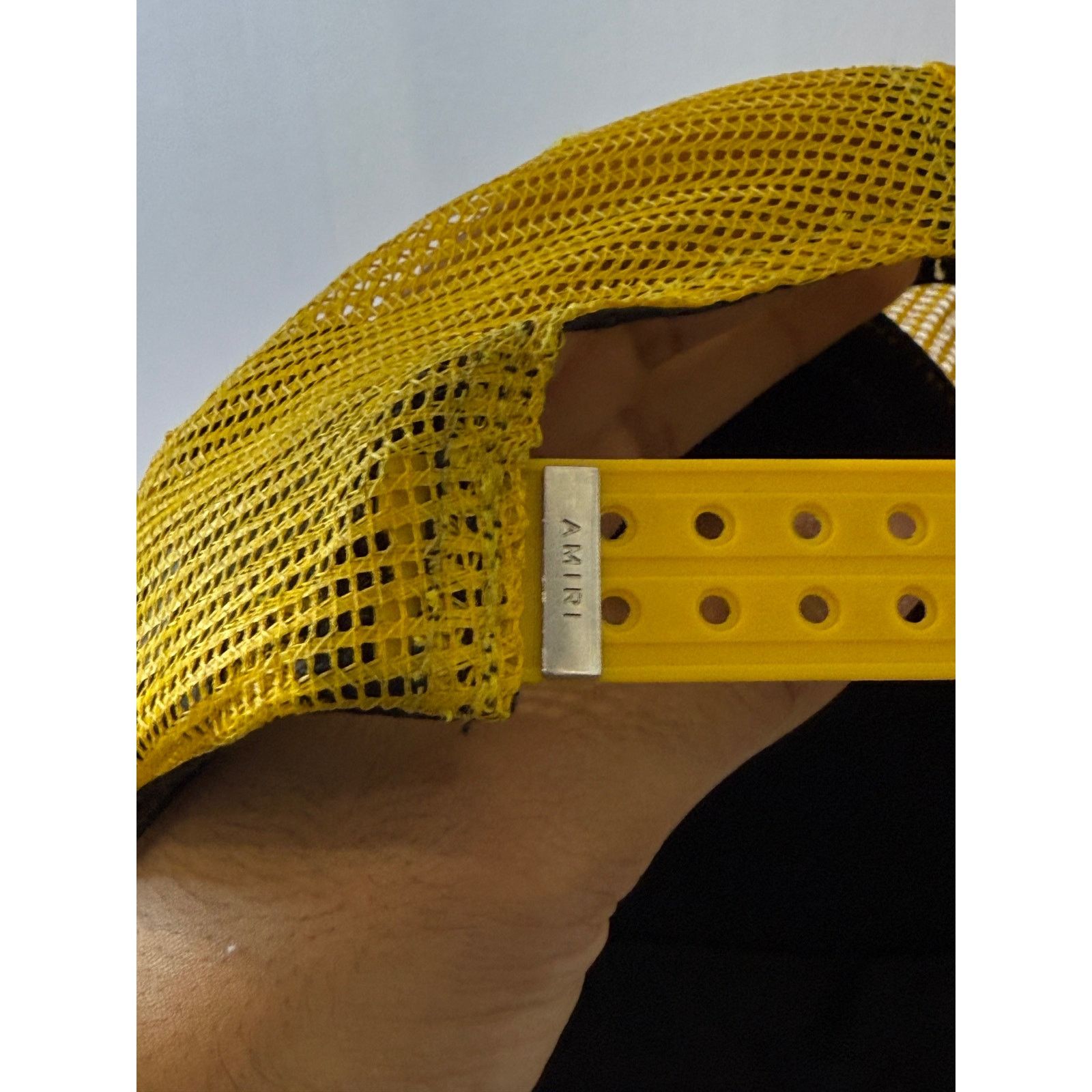 Amiri Amiri Core Logo Trucker Yellow Black Used OS Size ONE SIZE - 2 Thumbnail