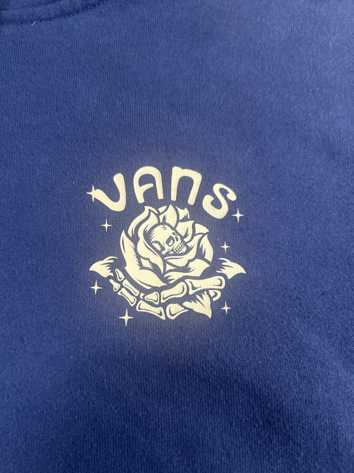 Vans Vans Men’s Hoodie Size S Navy Blue Skeleton Rose Graphic0072 Size US S / EU 44-46 / 1 - 2 Thumbnail