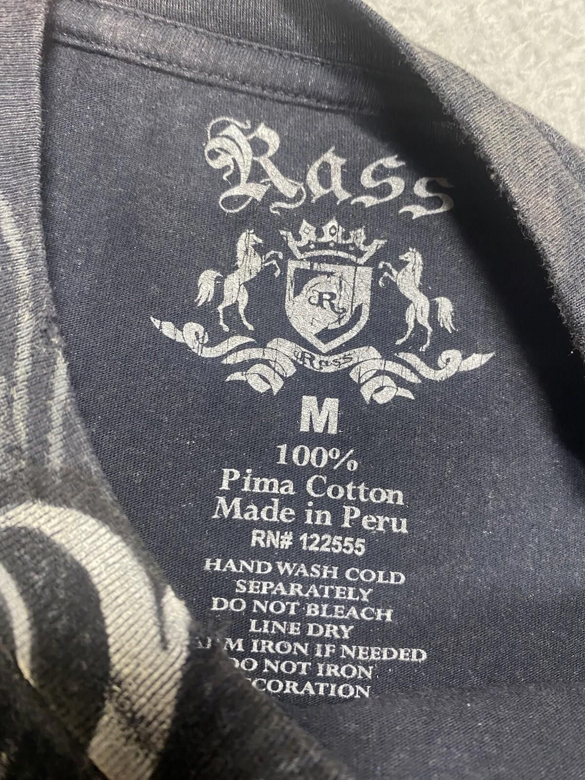 Russell Athletic Rass Gothic Shirt Men Medium Black Pima Affliction Distress Size US M / EU 48-50 / 2 - 3 Thumbnail