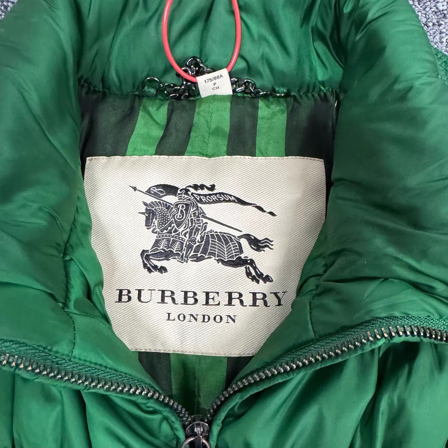 Burberry Burberry Green Collar Pleated Quilted Cotton Jacket S Size S / US 4 / IT 40 - 5 Thumbnail