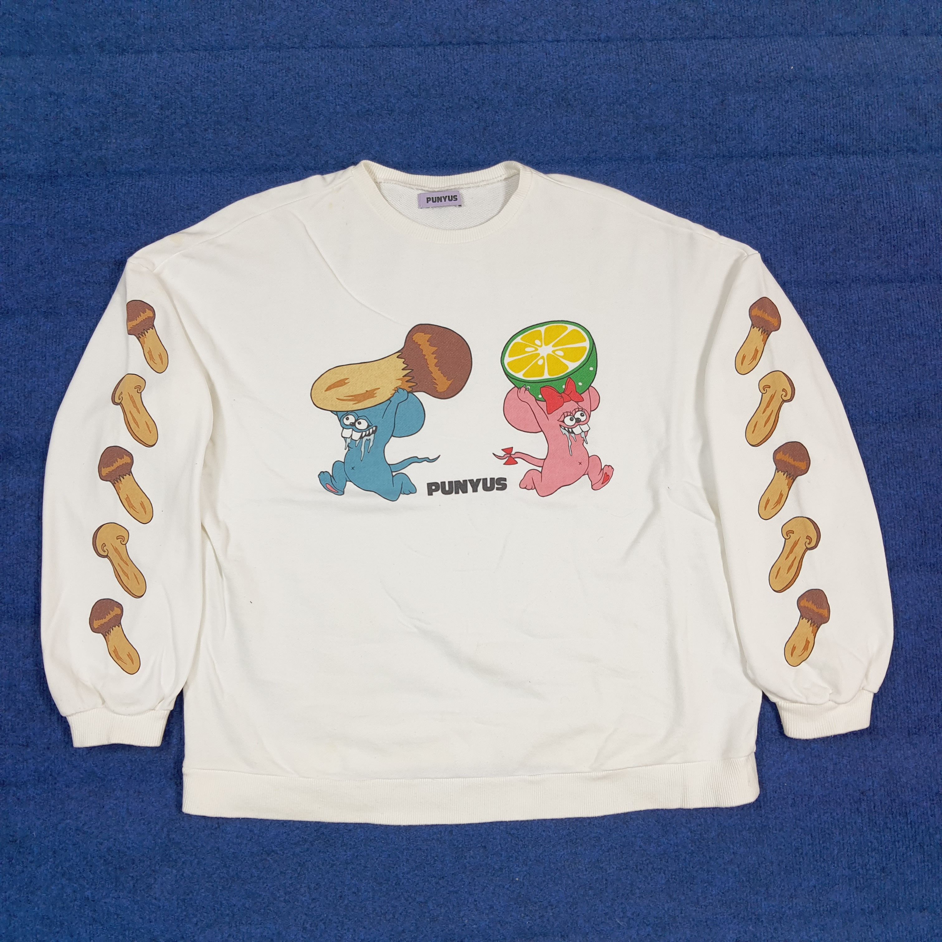 Japanese Brand Vintage PUNYUS Naomi Watanabe Oversized Sweatshirt C295N20 Size US XL / EU 56 / 4 - 1 Thumbnail