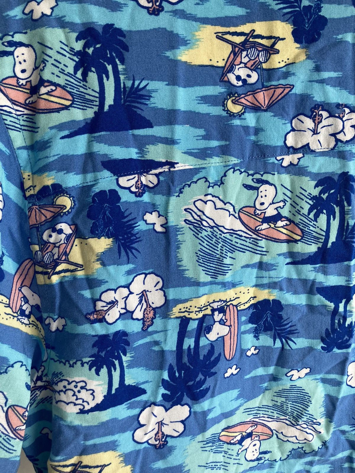 Peanuts × Vintage Rare Pattern Vintage Peanuts Snoopy Button Shirt Size US M / EU 48-50 / 2 - 3 Thumbnail