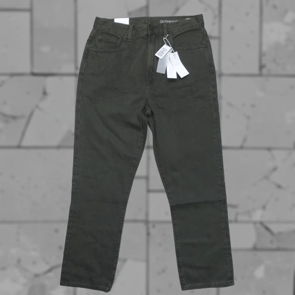Outerknown Outerknown SEA Dune High Rise Slim Fit Organic Cotton Jeans Pine Women's Size 28 Size 28" / US 6 / IT 42 - 1 Thumbnail