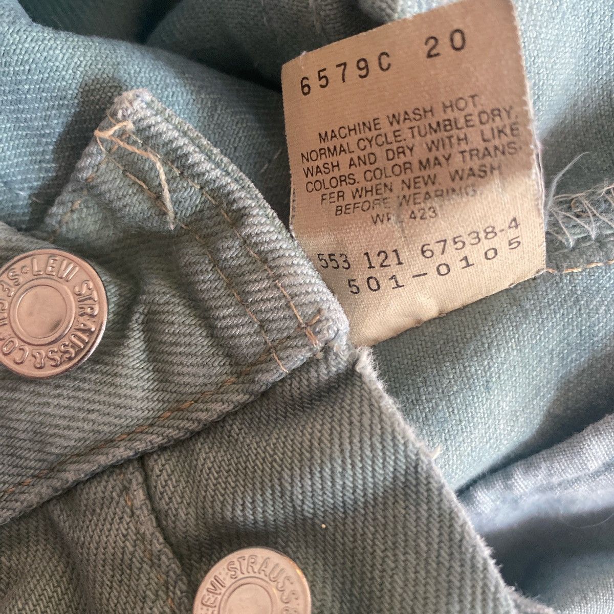 Levi's × Vintage Vintage Levi’s 501 in seafoam 80s-90s Size US 38 / EU 54 - 8 Thumbnail