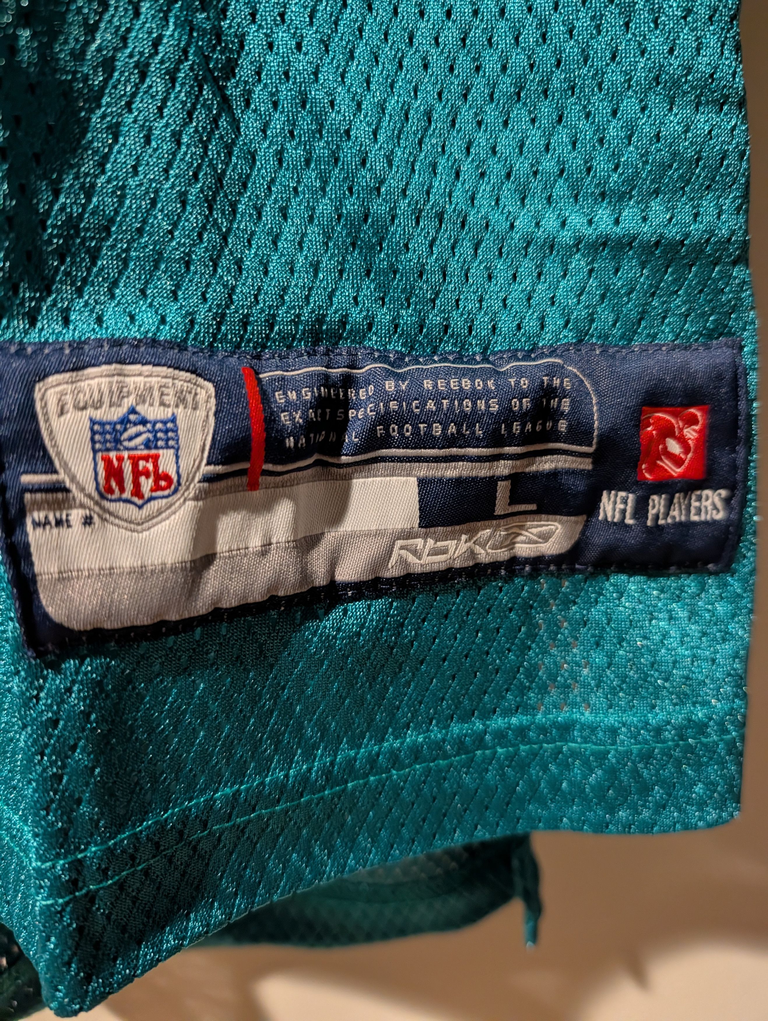 NFL Reebok NFL Equipment Chad Pennington Miami Dolphins Jersey Size US L / EU 52-54 / 3 - 6 Thumbnail