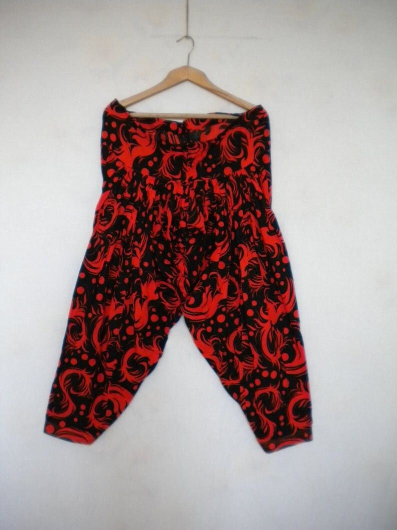 Other harem drop crotch women`s pant, S M oriental thai pants Size 27" / US 4 / IT 40 - 4 Thumbnail