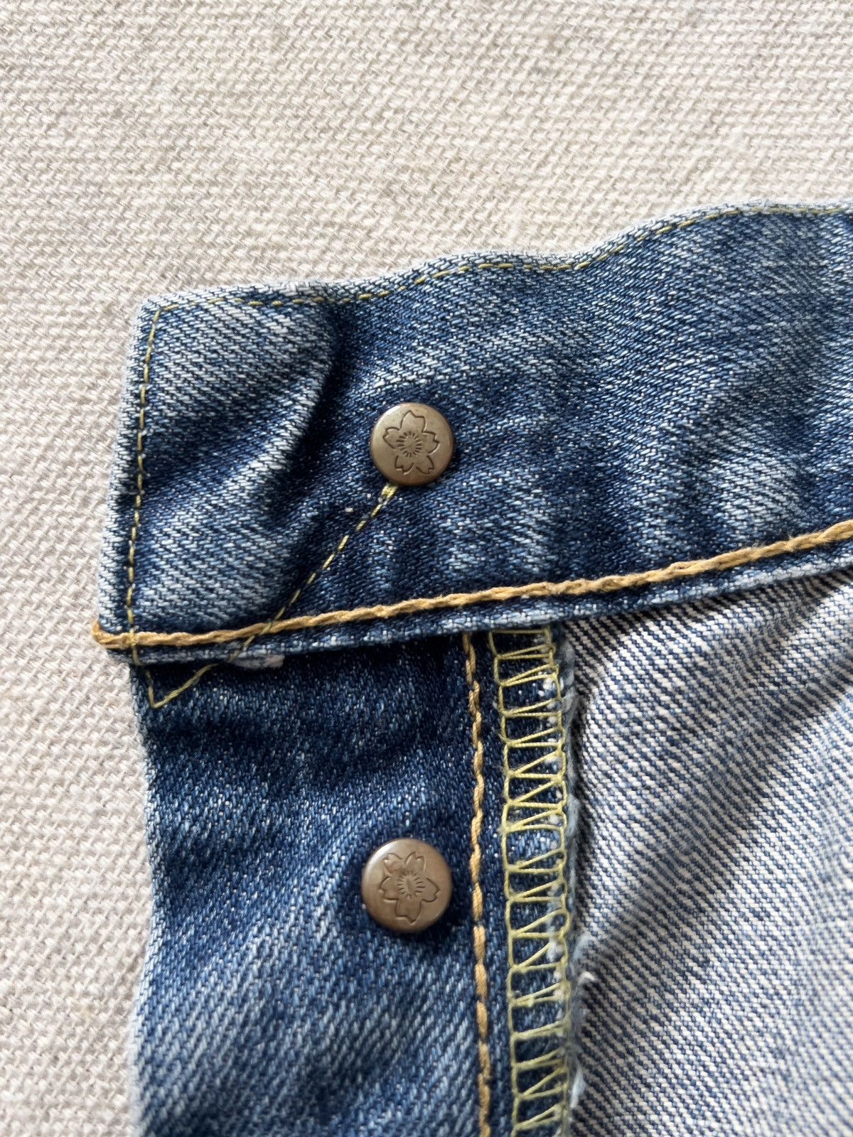 BRU NA BOINNE Bru Na Boinne Distressed Japanese Denim 30” Size US 30 / EU 46 - 11 Thumbnail