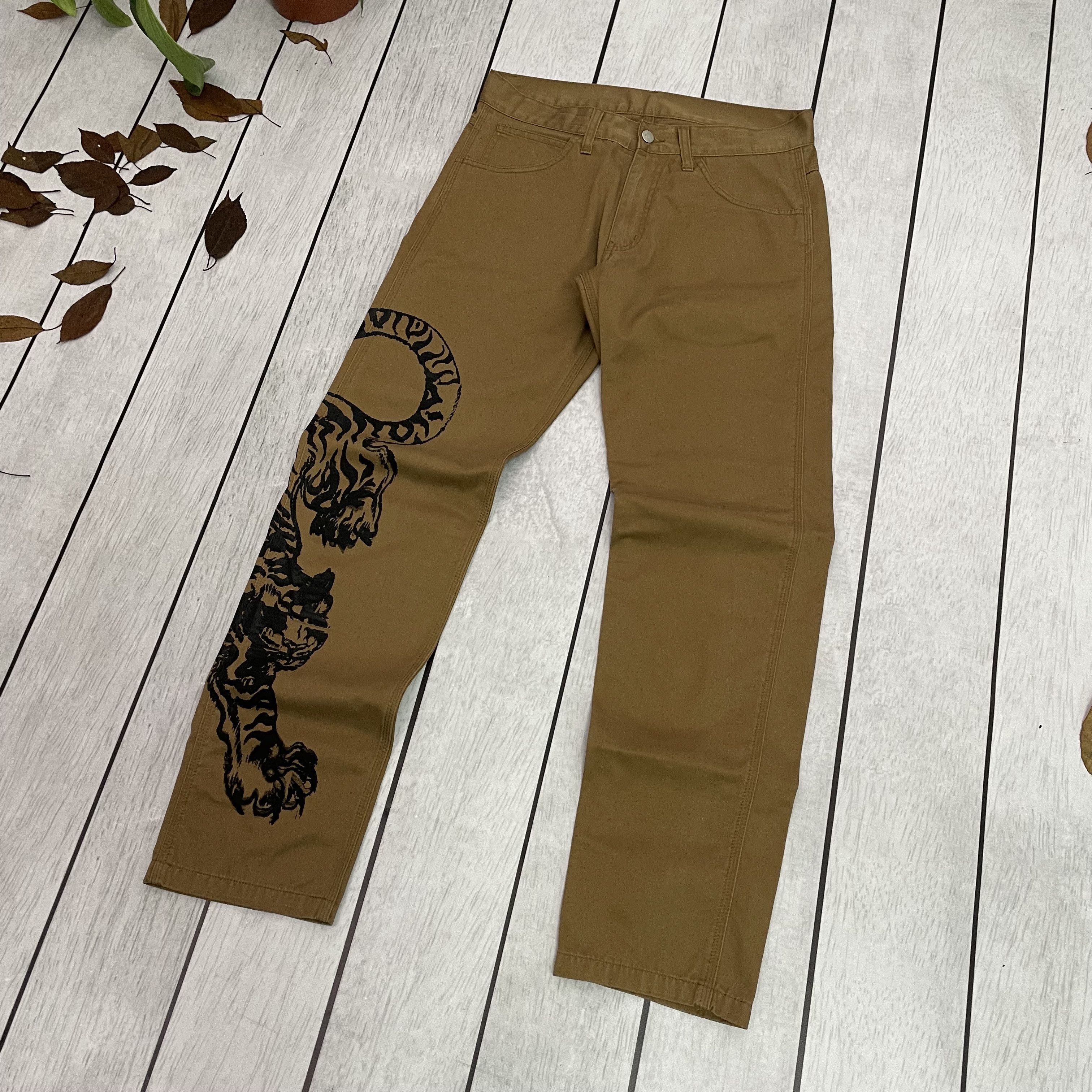 Carhartt Custom Tiger Carhartt Skill Pants distressed y2k rare unique Size US 31 - 7 Thumbnail