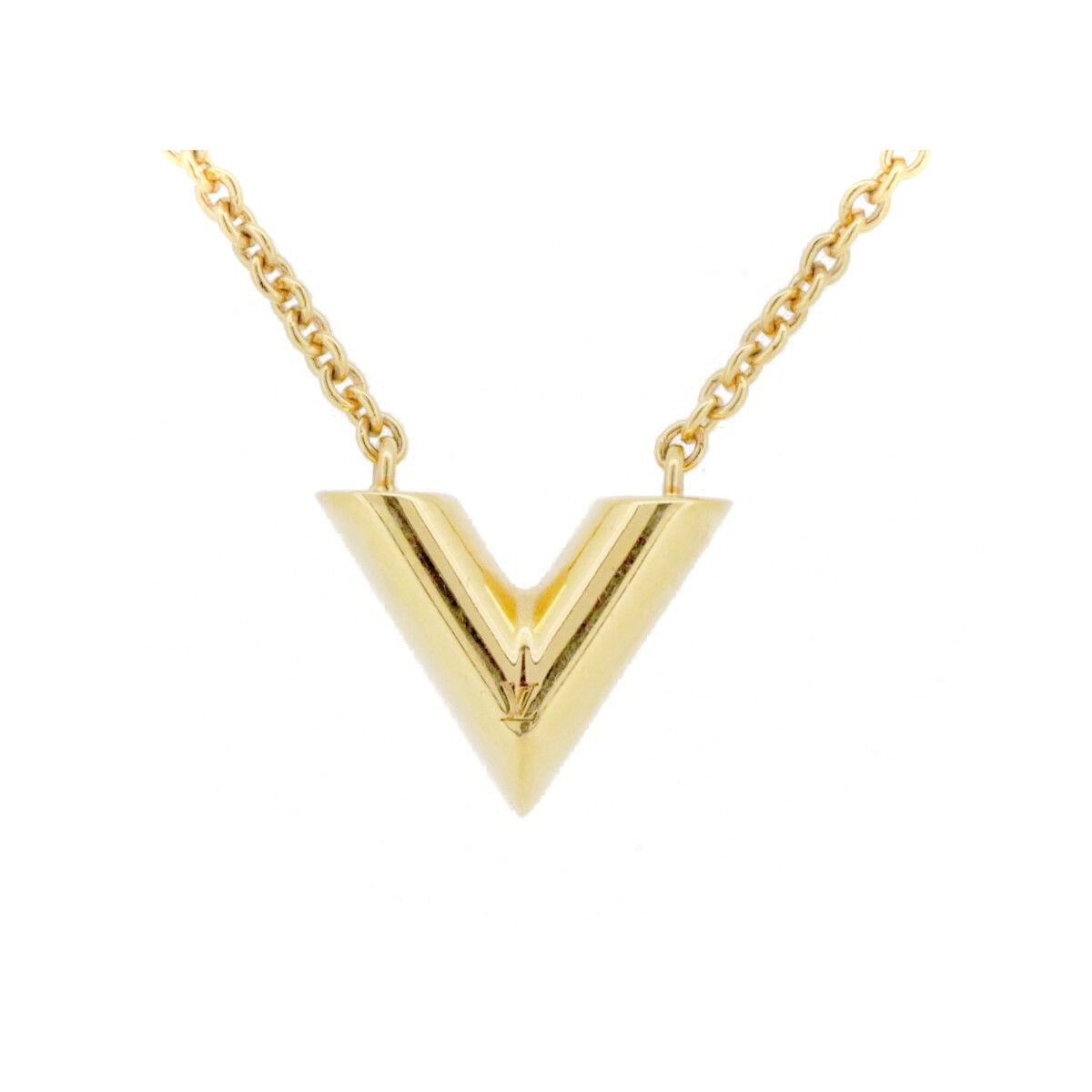 Louis Vuitton Louis Vuitton Louis Vuitton Essential V Necklace Metal Necklace M61083 DUTY FREE for USA Size ONE SIZE - 1 Thumbnail