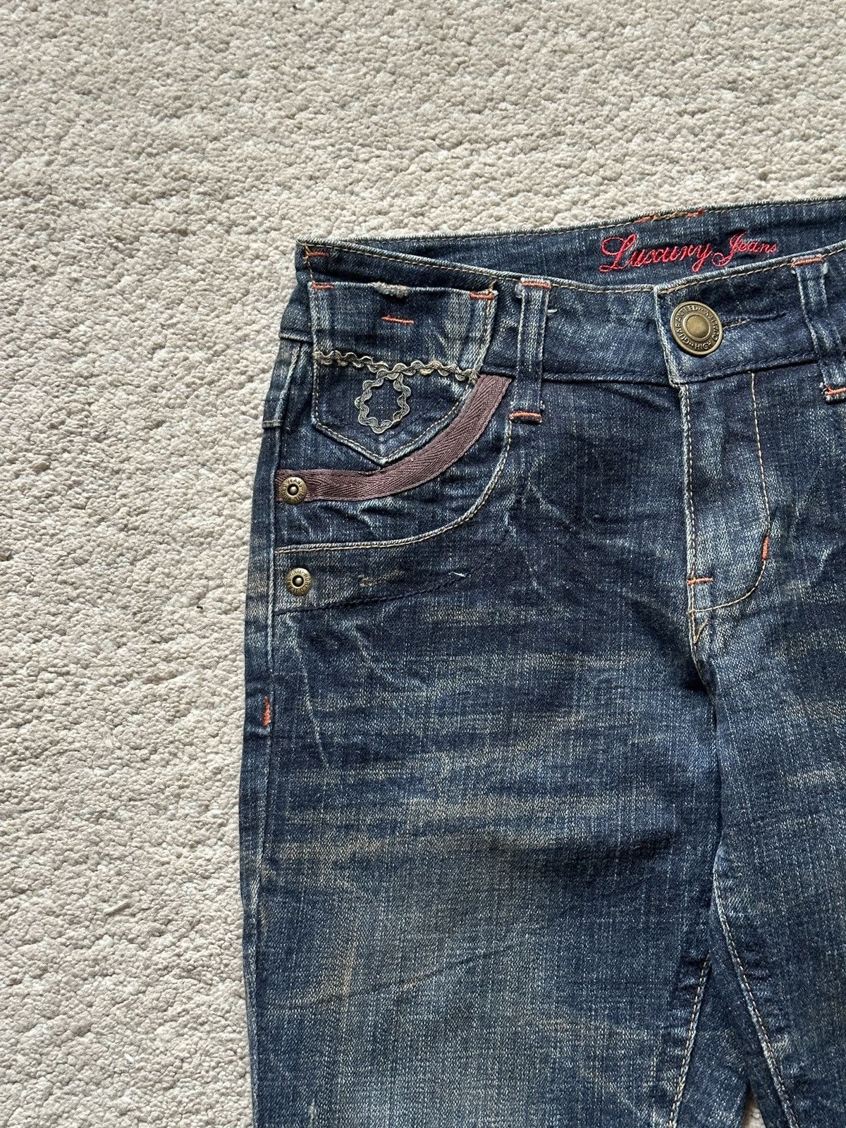 Japanese Brand 1990s Japanese Brand Luxury Style Flare Jeans Size 26" / US 2 / IT 38 - 6 Thumbnail