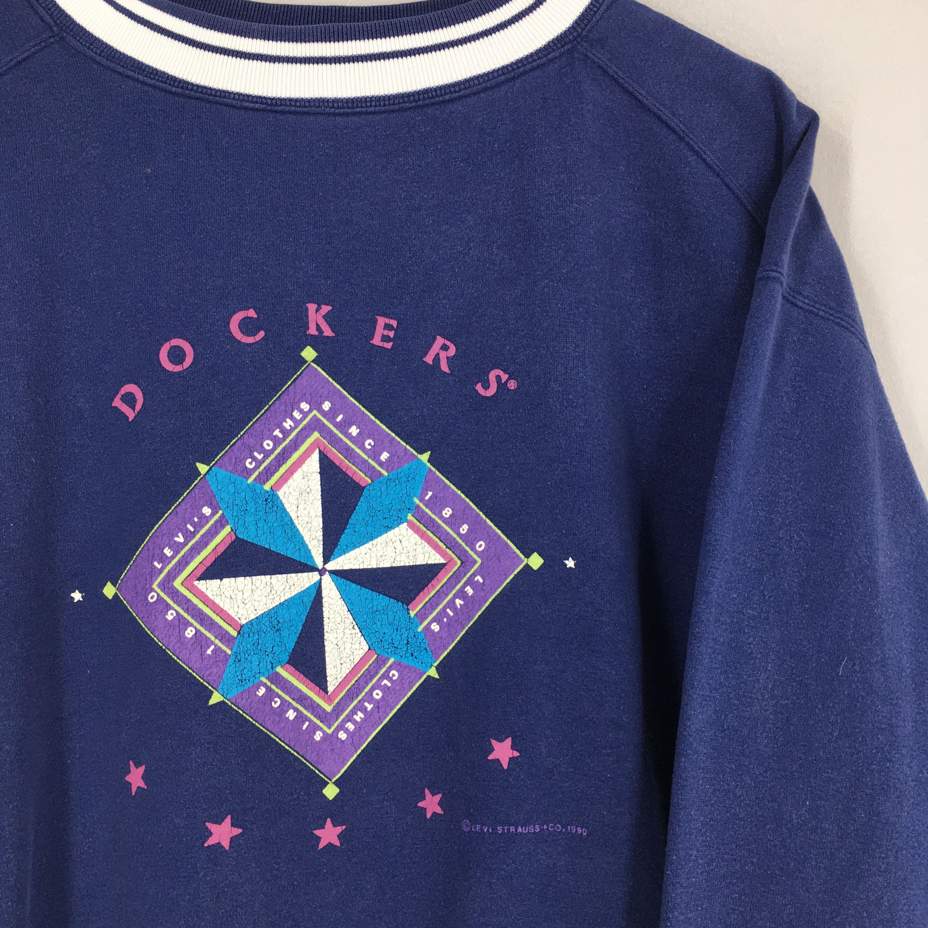 Dockers × Levi's × Vintage Vintage 90s Dockers Levis Sweatshirt Crewneck Large Size US L / EU 52-54 / 3 - 2 Thumbnail