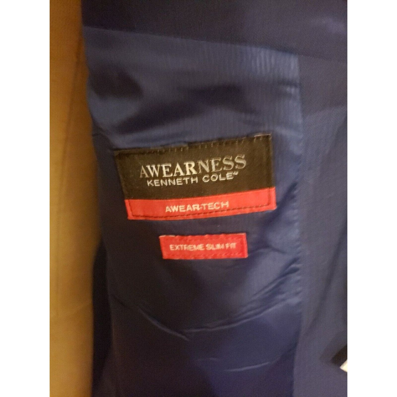 Kenneth Cole NEW Kenneth Cole Awareness Wool Suit 43R / 38W Size 42L - 7 Thumbnail