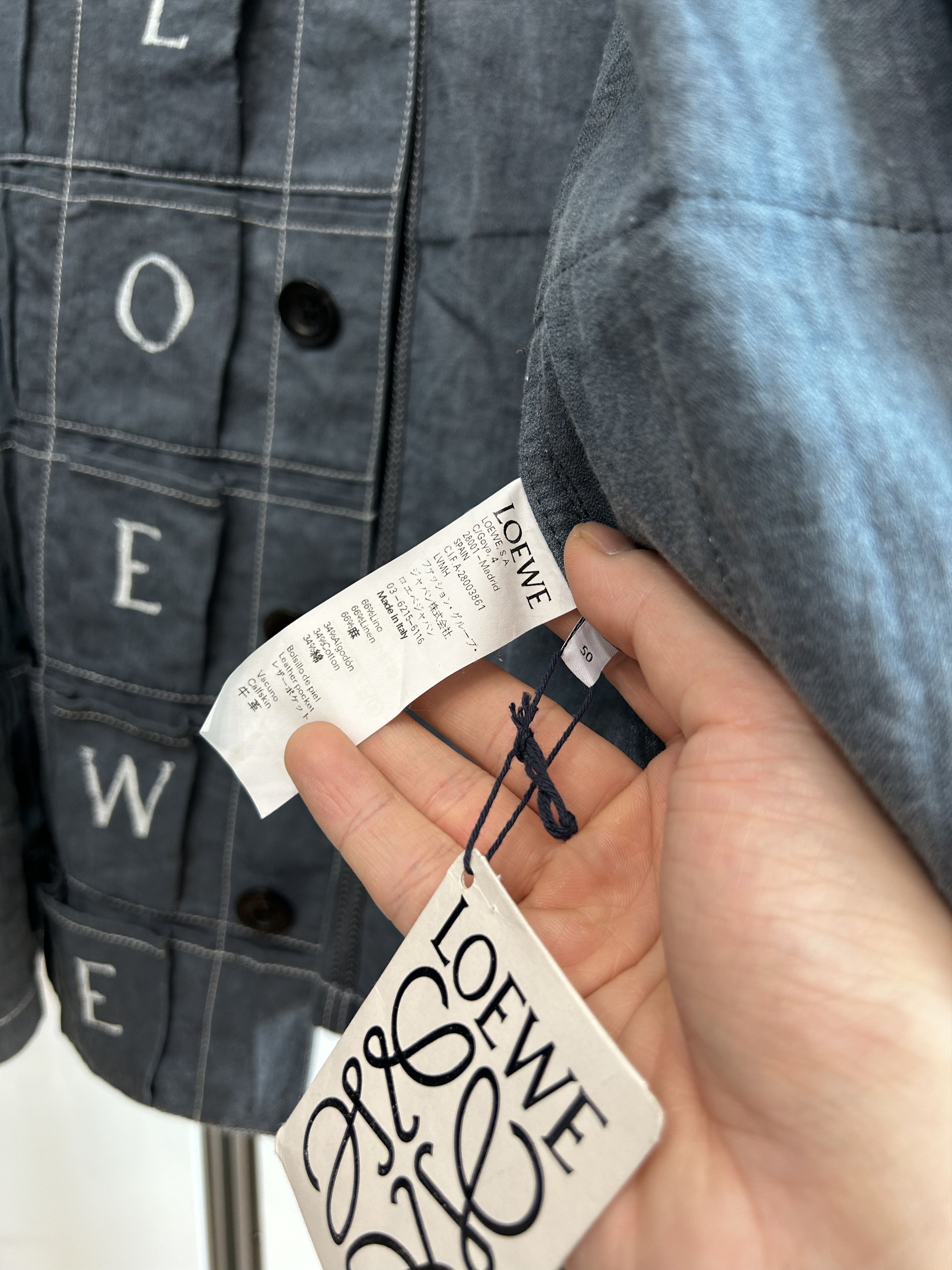 Loewe LOEWE Garment-Dyed Multi-Pocket Jacket Size US M / EU 48-50 / 2 - 7 Thumbnail