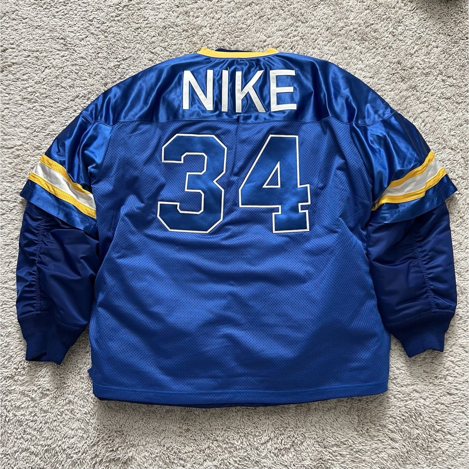 Nike Nike x AMBUSH Football Jacket Deep Royal Blue Size US S / EU 44-46 / 1 - 10 Thumbnail