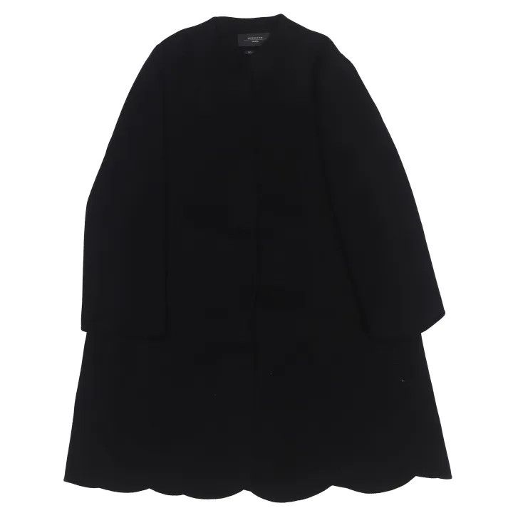 Max Mara Maxmara Chic Black Long Sleeve Coat 0079 Size M / US 6-8 / IT 42-44 - 1 Thumbnail