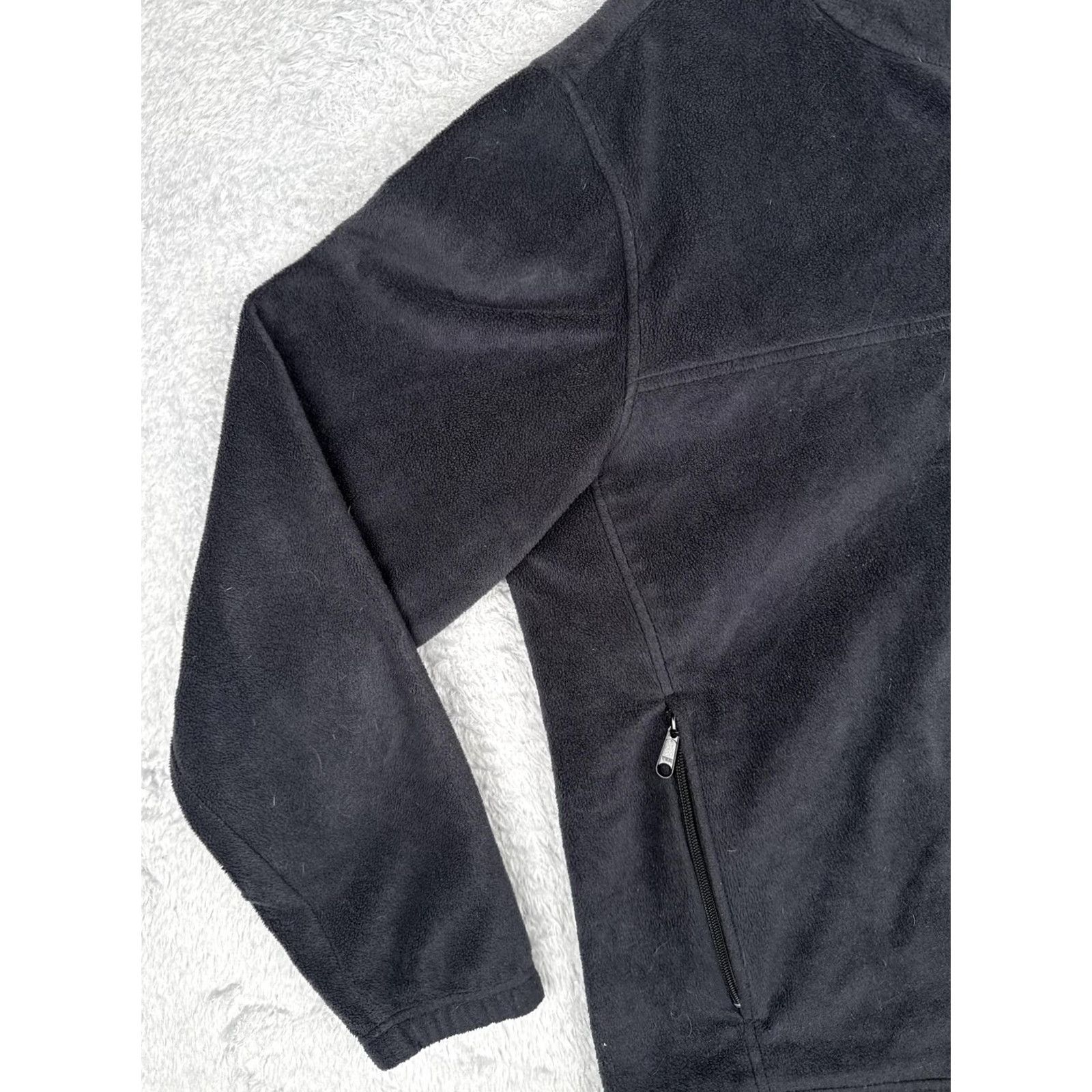 Vintage Columbia Jacket Womens XL Black Fleece Full Zip Collared Pockets Outdoor Warm Indoor Outdoor Size XL / US 12-14 / IT 48-50 - 6 Thumbnail