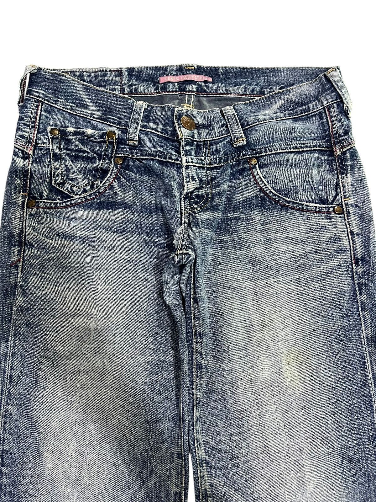 If Six Was Nine × Japanese Brand × Le Grande Bleu (L.G.B.) VINTAGE LEVIS LADY STYLE BLUE WASHED DENIM Size 32" / US 10 / IT 46 - 2 Thumbnail