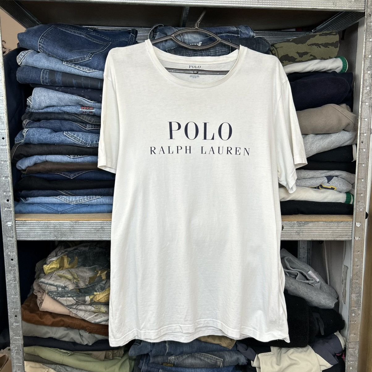Polo Ralph Lauren Mens Polo Ralph Lauren Big Logo Streetwear y2k tee Size US XL / EU 56 / 4 - 1 Thumbnail