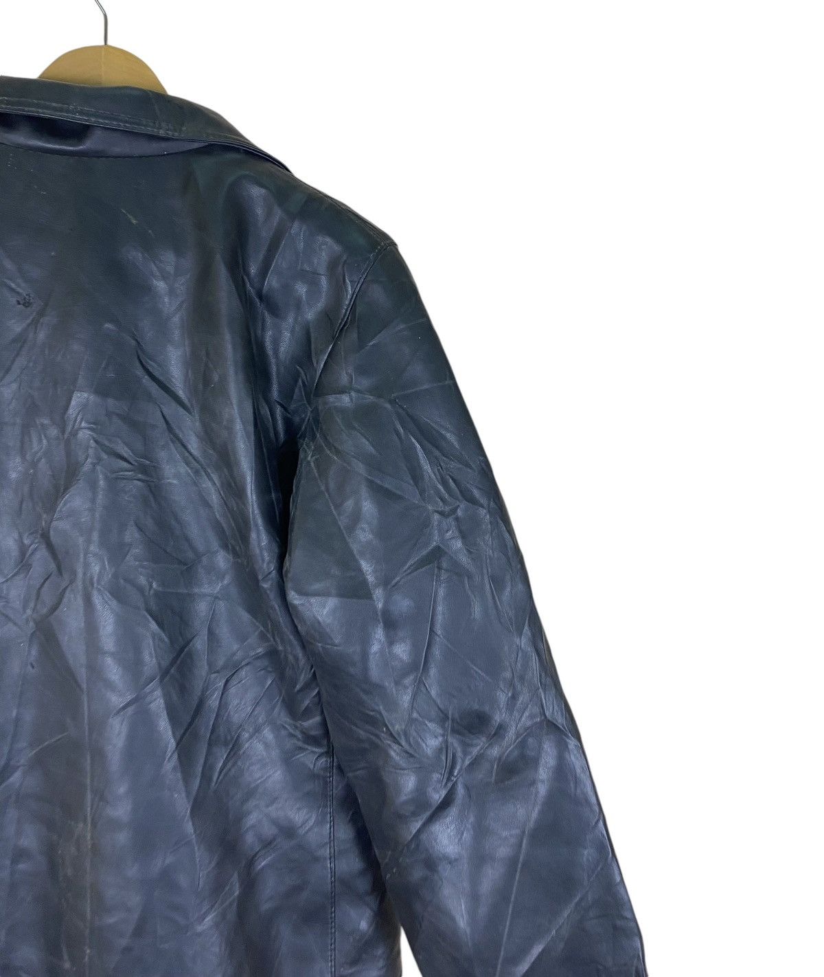 Vintage Vintage GV Italian Designer Long Leather Jacket Size US M / EU 48-50 / 2 - 12 Thumbnail