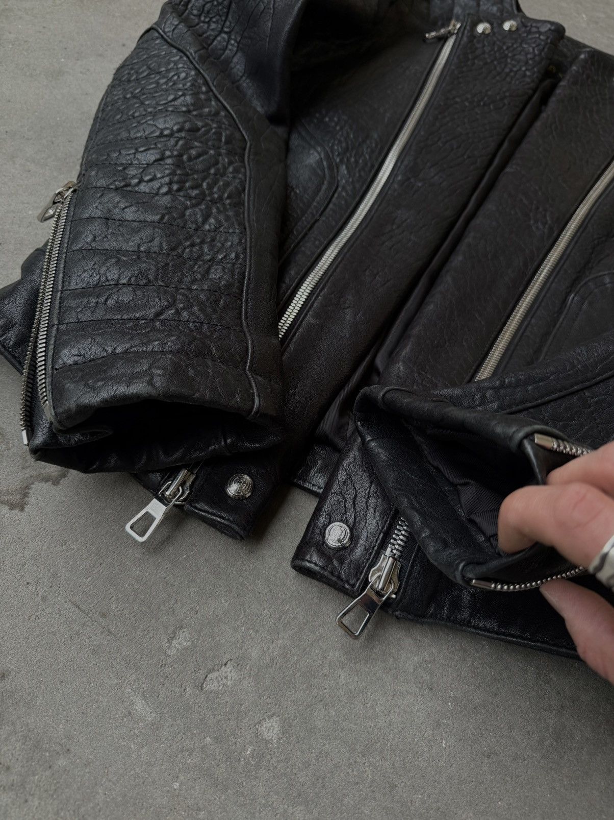 Balmain × H&M AW15 Balmain x H&M Biker Leather Jacket Size US S / EU 44-46 / 1 - 6 Thumbnail