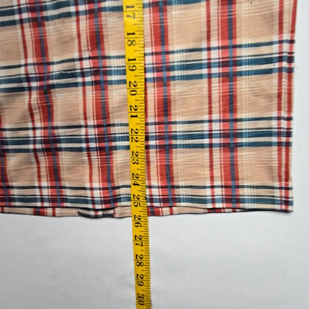 Vintage Vintage Plaid Button-Up Beige Red Blue Checkered Small Shirt Size S / US 4 / IT 40 - 17 Thumbnail