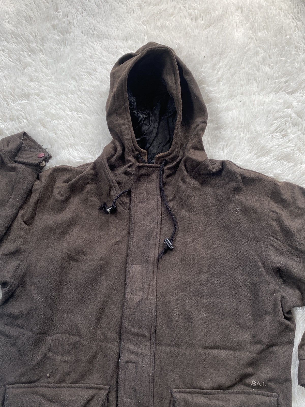Stussy VINTAGE STUSSY N.Y.L.T.L.A WOOL HOODED JACKET Size US XL / EU 56 / 4 - 5 Thumbnail
