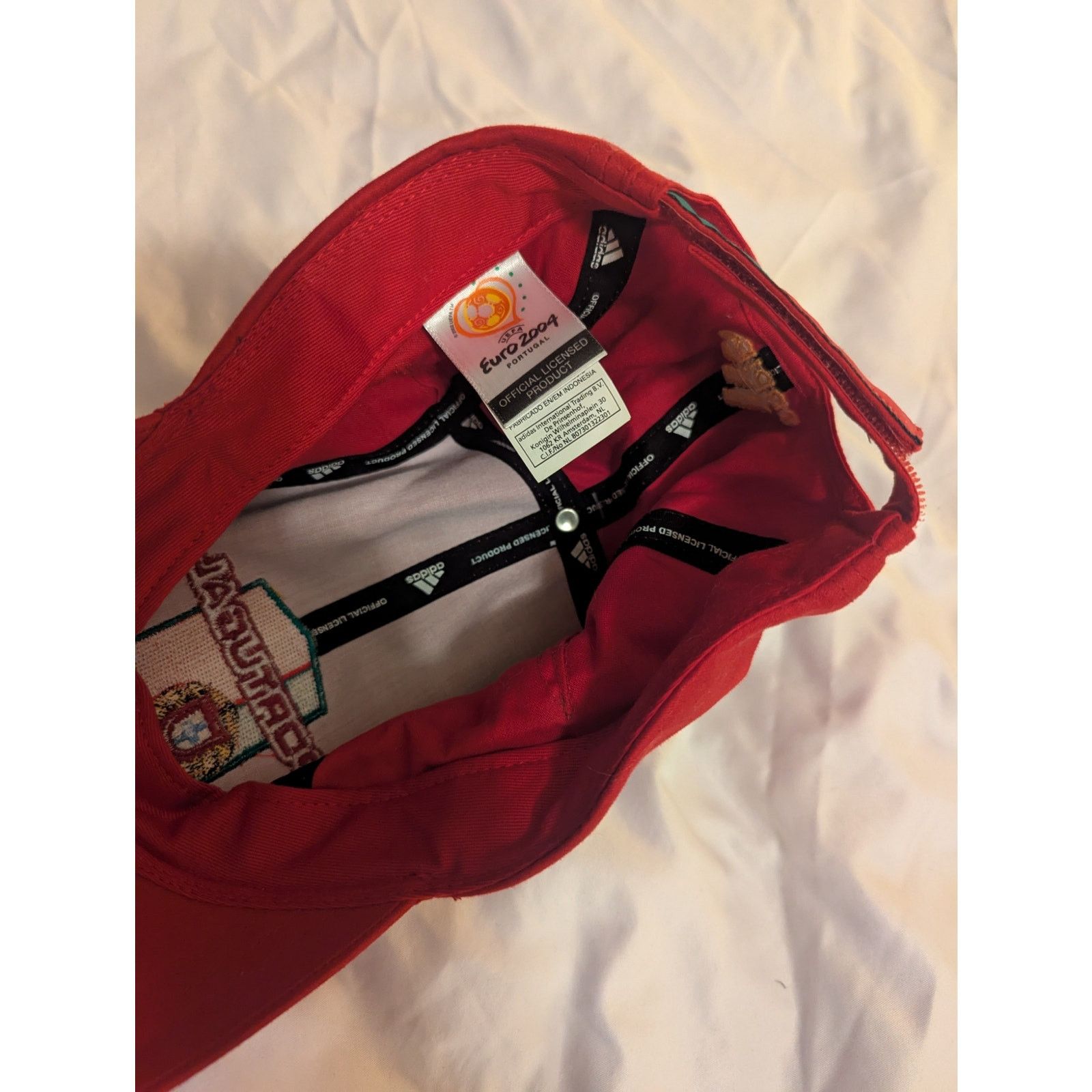Adidas NWT Adidas 2004 Euro Cup Portugal 5 Panel Cap Hat UEFA Size ONE SIZE - 5 Thumbnail