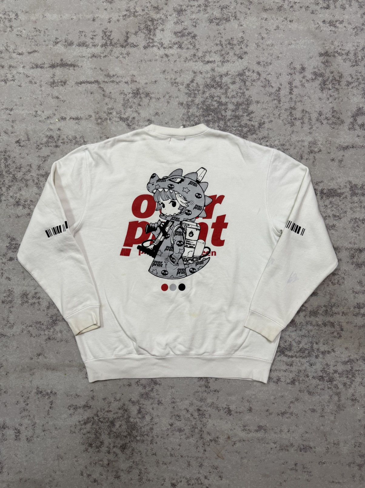 Japanese Brand Overprint X Ackybright Graphic Sweatshirt Size US XL / EU 56 / 4 - 12 Thumbnail