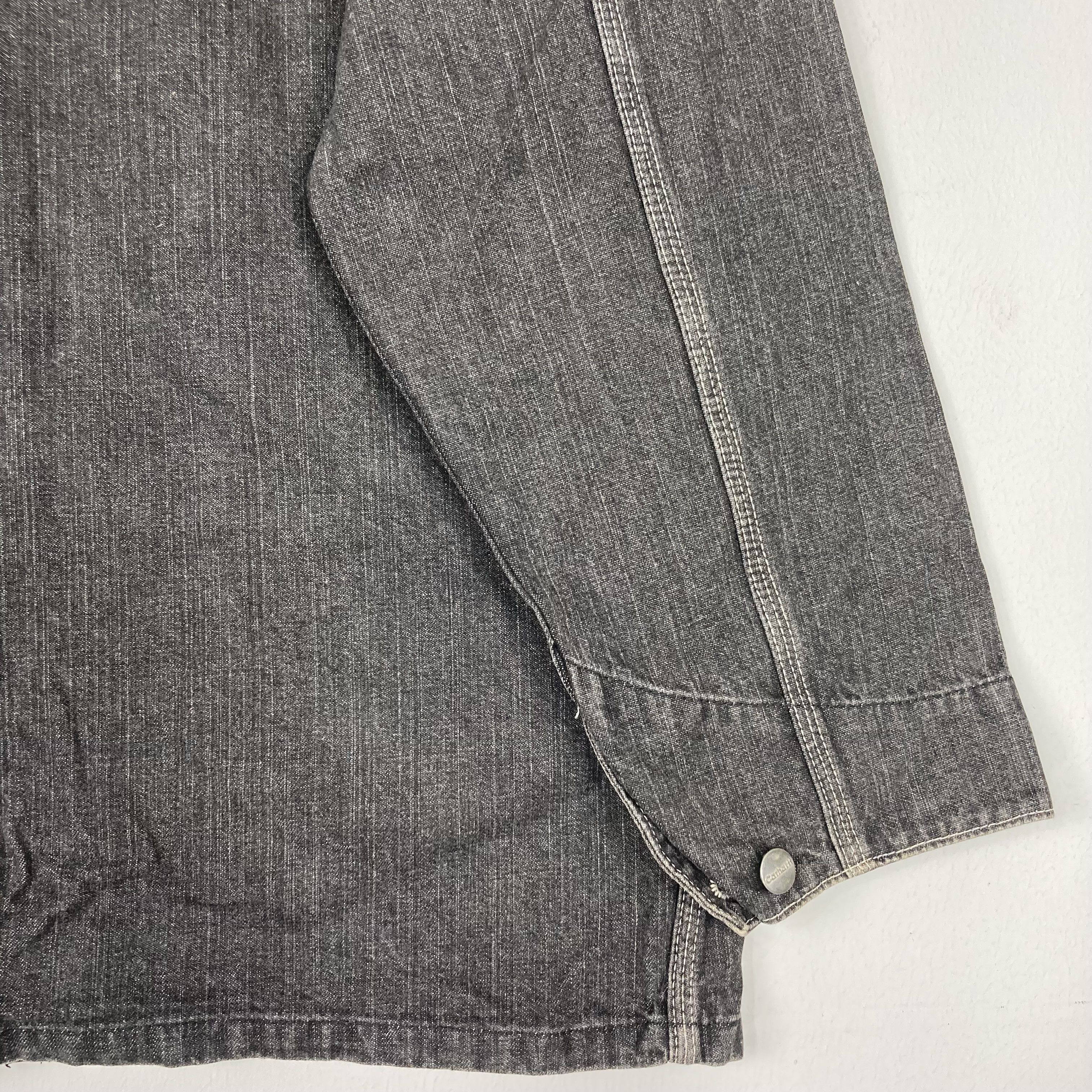 Carhartt Vintage CARHART Black Denim Chore Jacket Button Up Size US L / EU 52-54 / 3 - 6 Thumbnail
