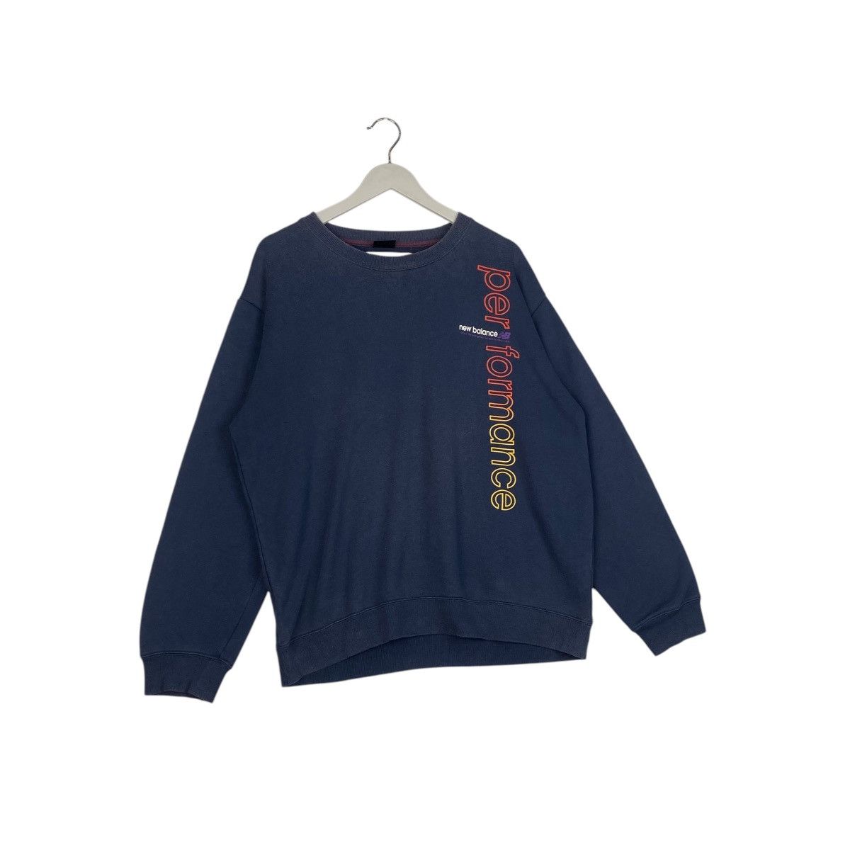 New Balance × Vintage Vintage New Balance Crewneck Sweatshirt Navy Blue Size US L / EU 52-54 / 3 - 4 Thumbnail