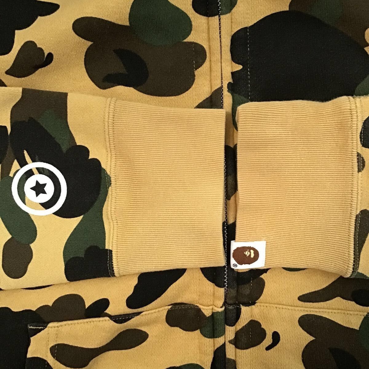 Bape BAPE Double shark full zip hoodie 1st camo yellow APE Size US M / EU 48-50 / 2 - 6 Thumbnail