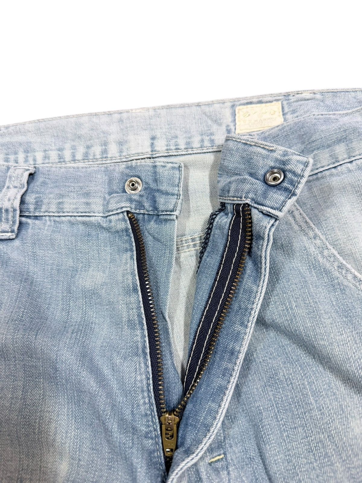 Blue Blue Japan Vtg🔥H.R Market Blue Blue Japan Carpenter Sashiko Jeans Size US 33 - 11 Thumbnail