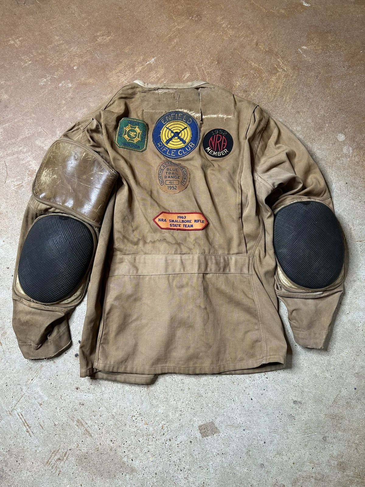 Vintage 1950s Shooting Jacket with Patches Size US L / EU 52-54 / 3 - 2 Thumbnail